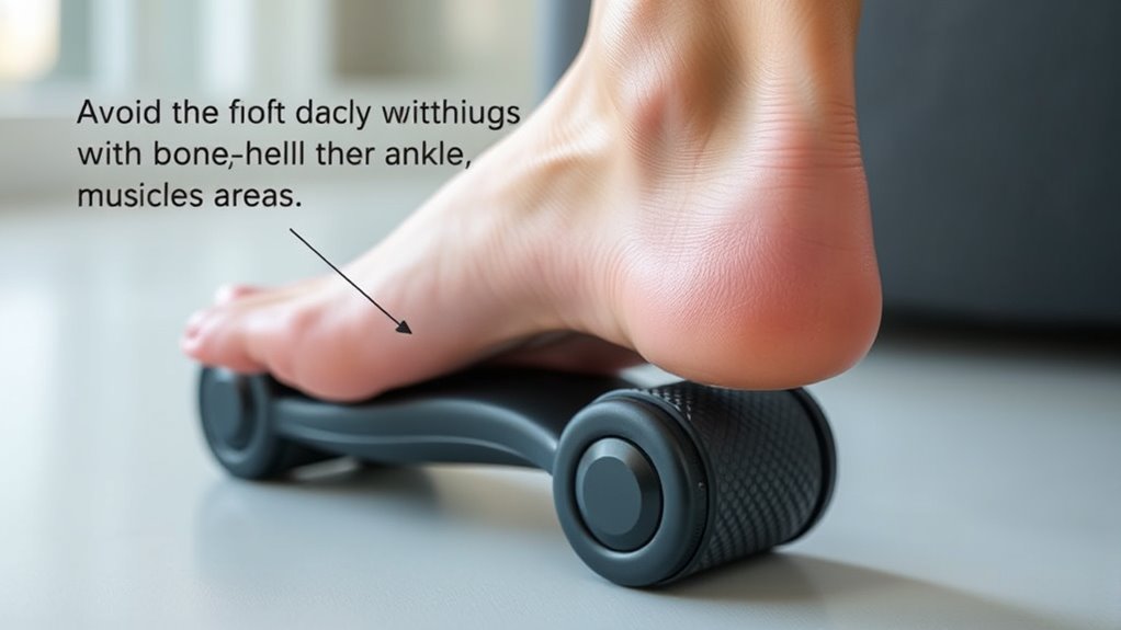 avoid pressure on bony areas