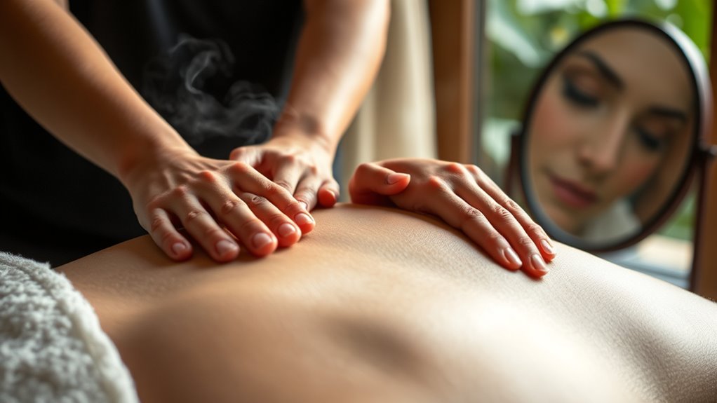 breath holding during massage