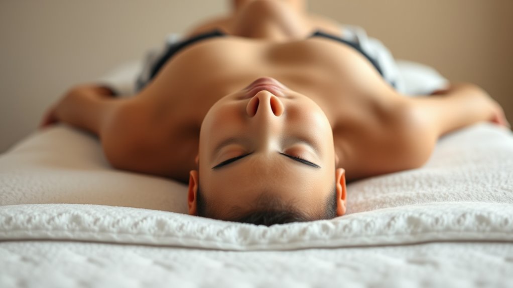 breathing adapts during massage