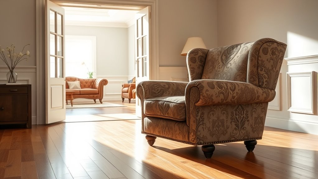 careful large chair maneuvering