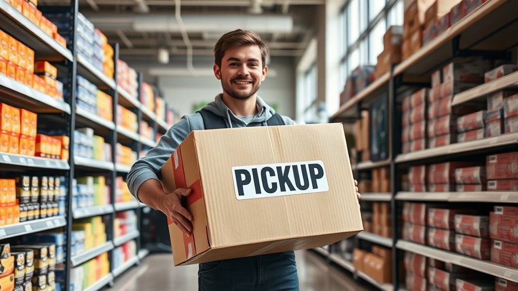 choose pickup location and time