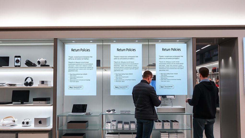 compare retailer return policies