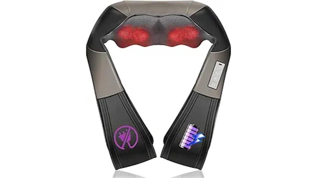 cordless shiatsu massager
