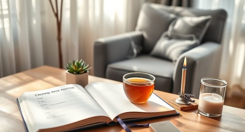 daily relaxation routine planning