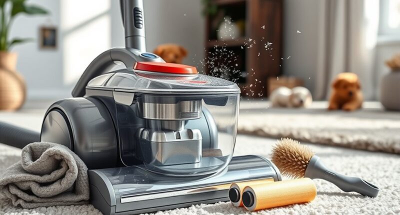 dust and pet hair management