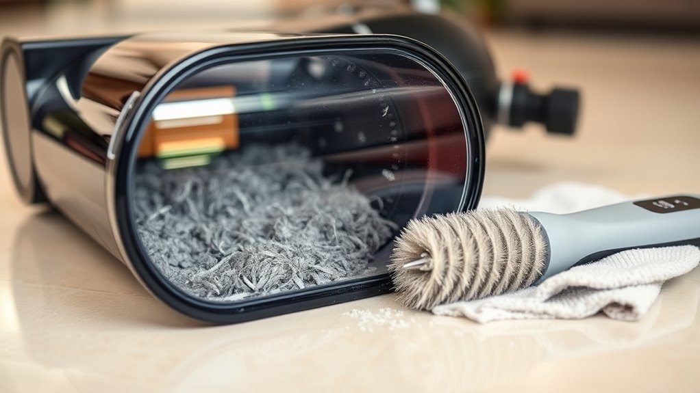 effective dust and hair control