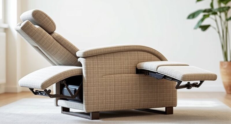 efficient recline geometry maintenance