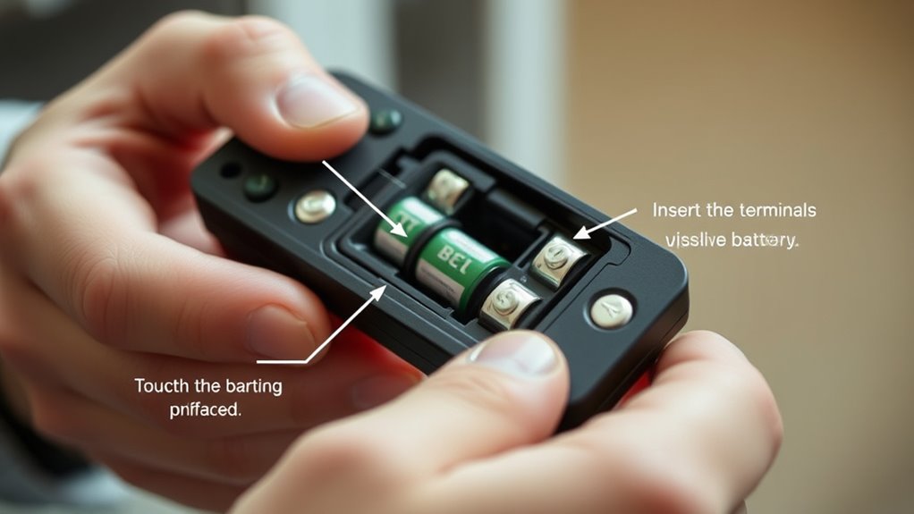 handle batteries carefully