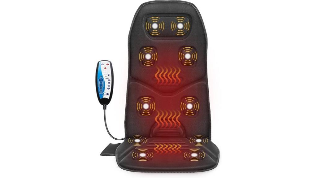 heated back massager cushion