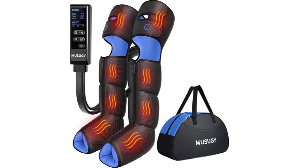 heated compression leg massager