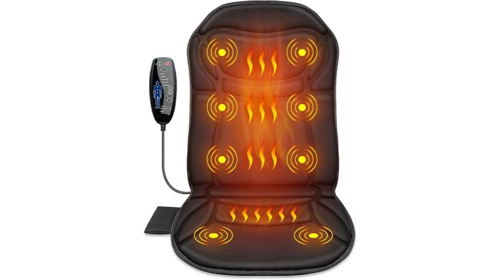 heated vibration back massager