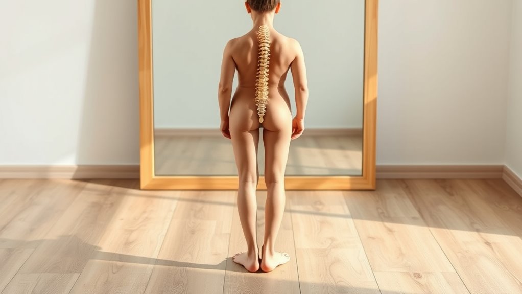 identify natural spinal curves