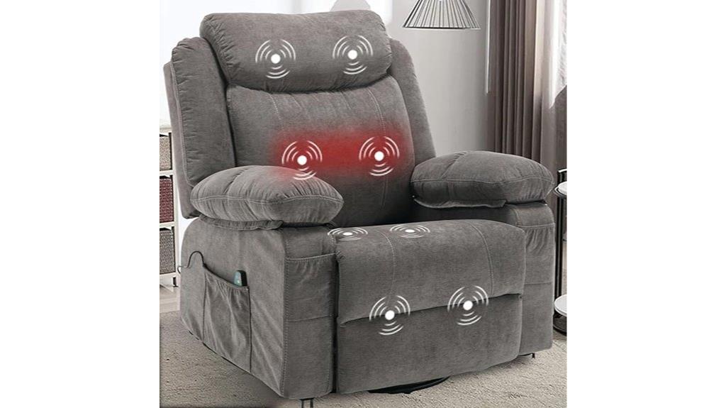 massage heat recliner