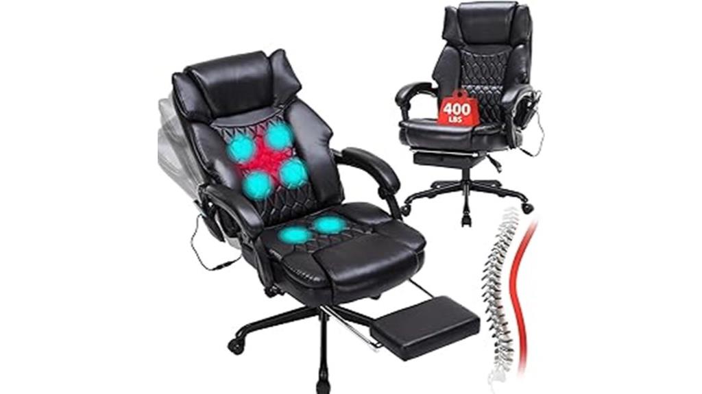 massage office chair features
