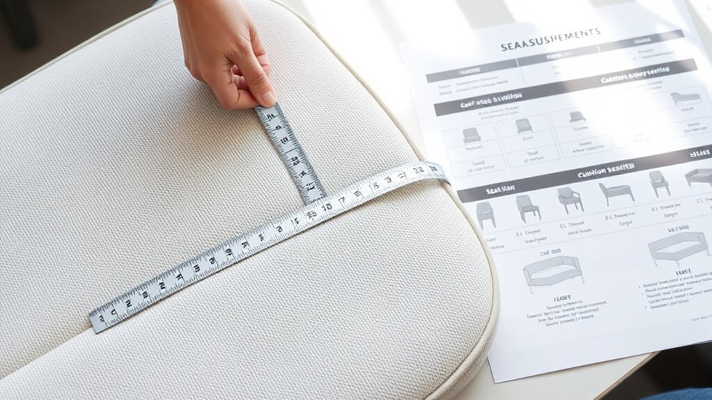 measure seat width accurately