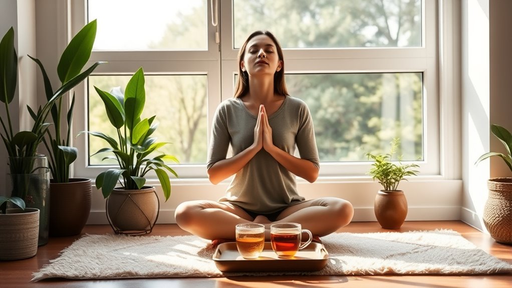 morning calm through breathing
