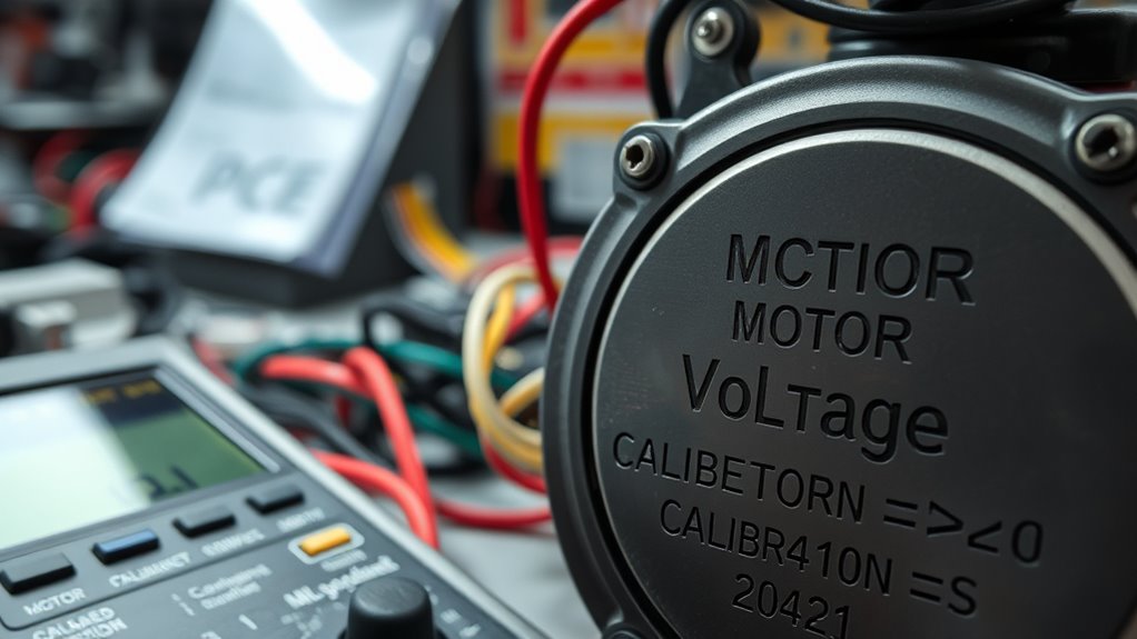 motor calibration code meanings