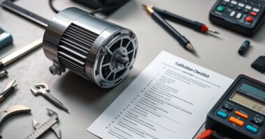 motor calibration preparation checklist