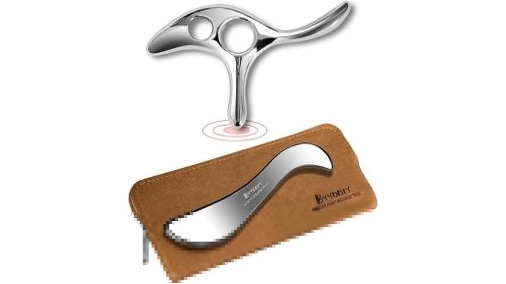 muscle scraper with thumb protector