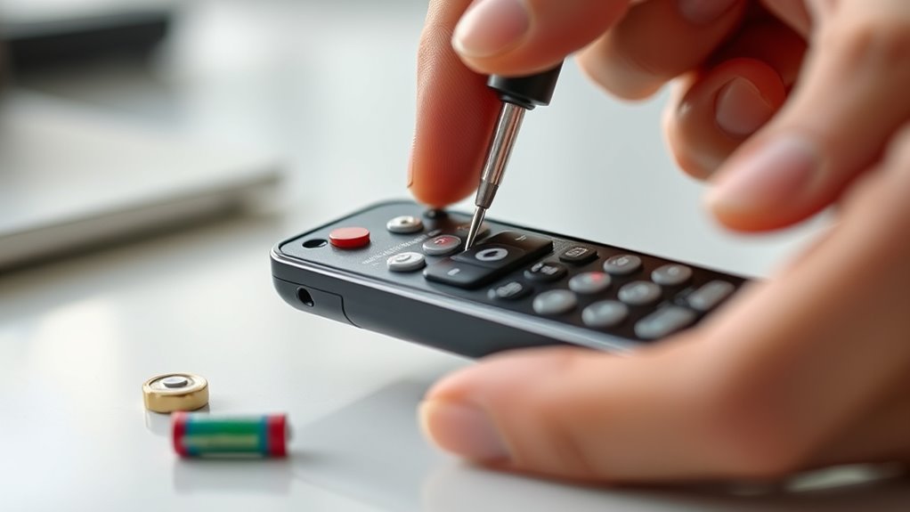 open remote battery compartment