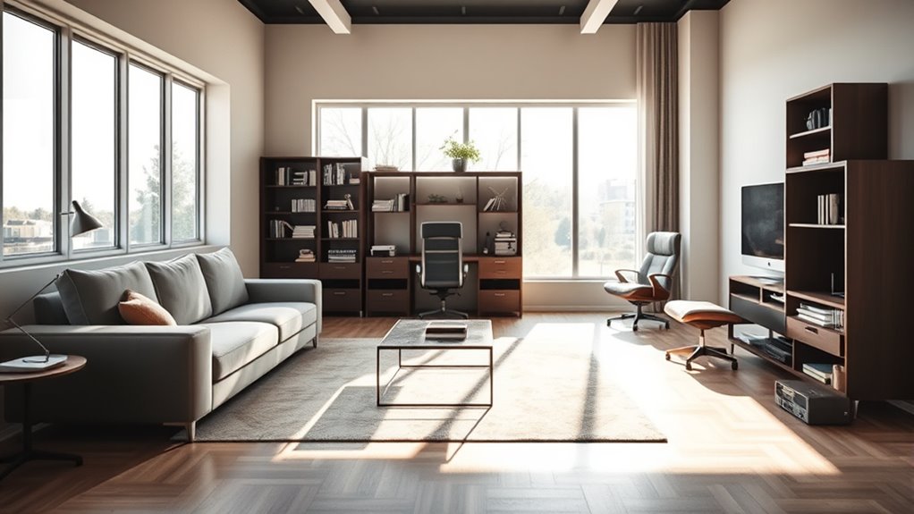optimize space with versatile furniture