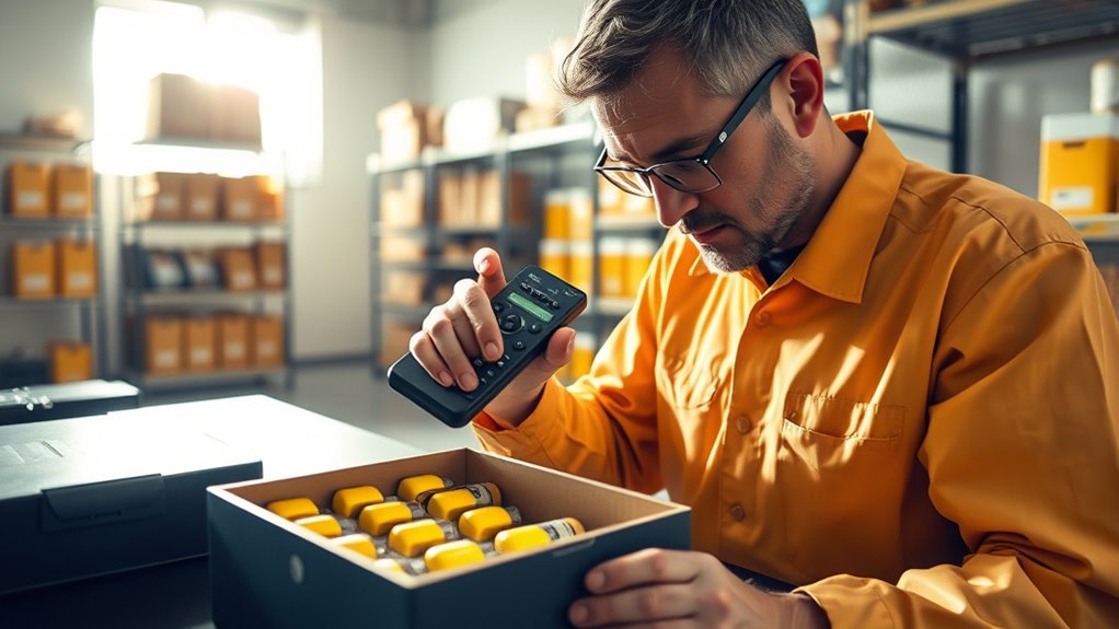 organize store maintain batteries