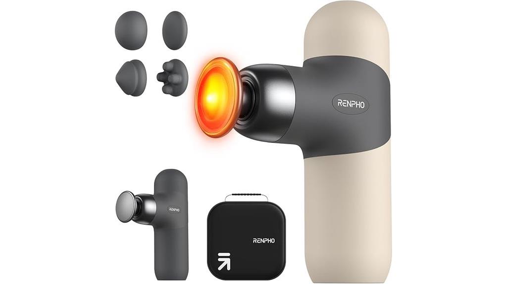 portable heat massage gun