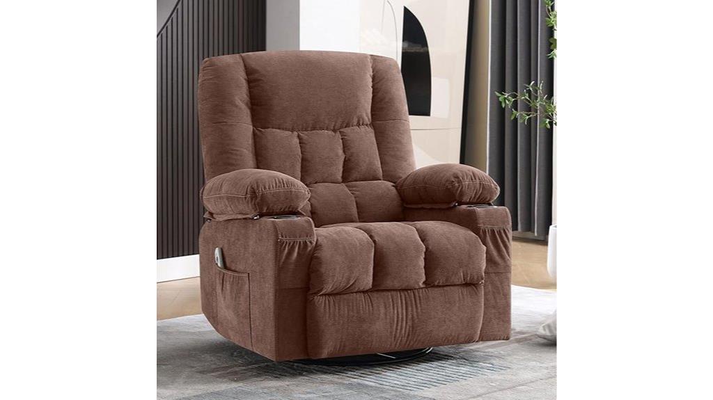recliner with vibration heat