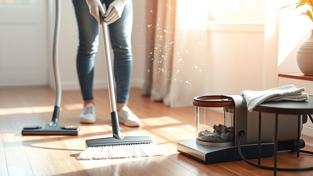 regular cleaning reduces dust
