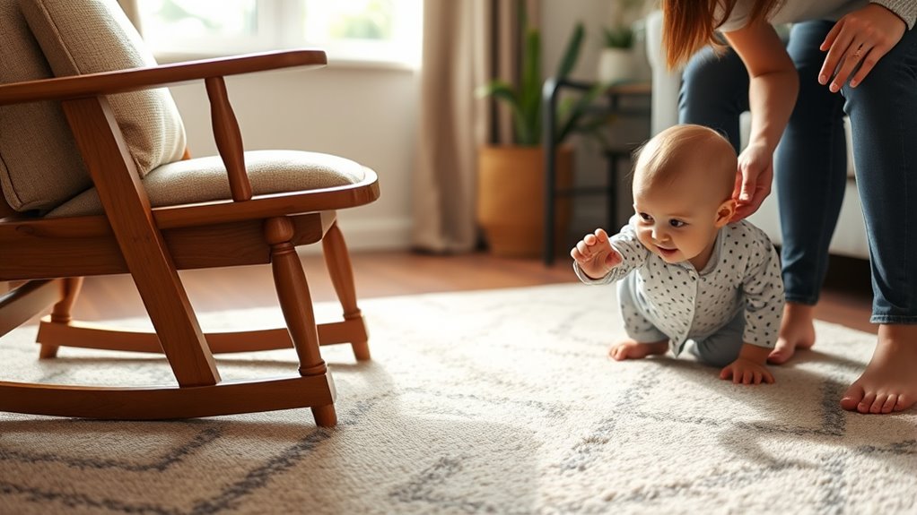 secure chairs to walls