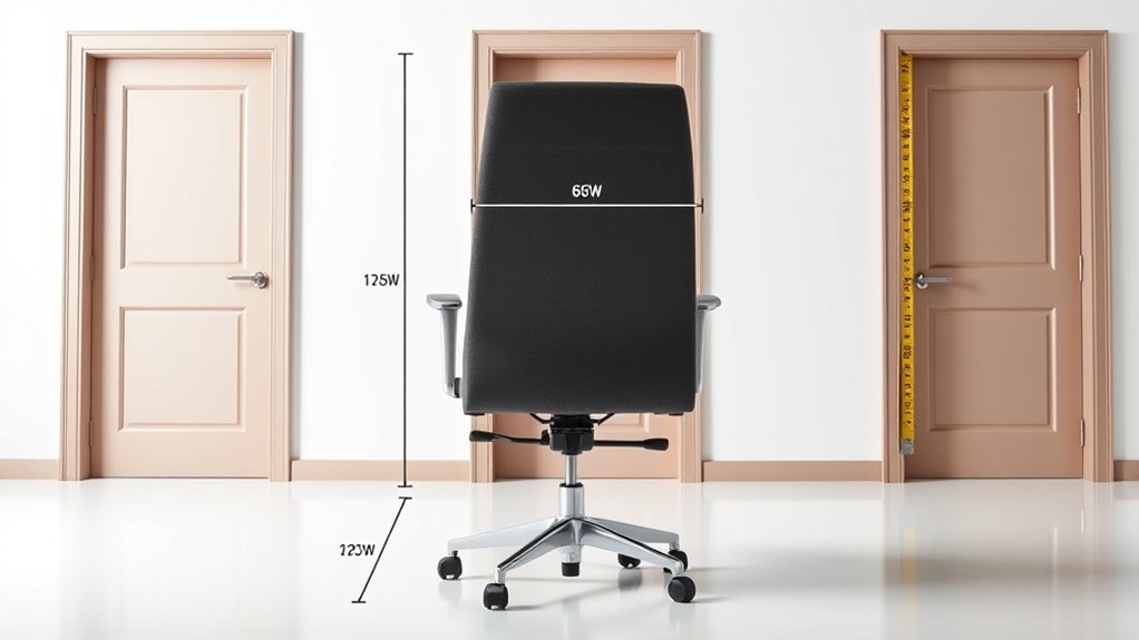 standard ergonomic chair measurements