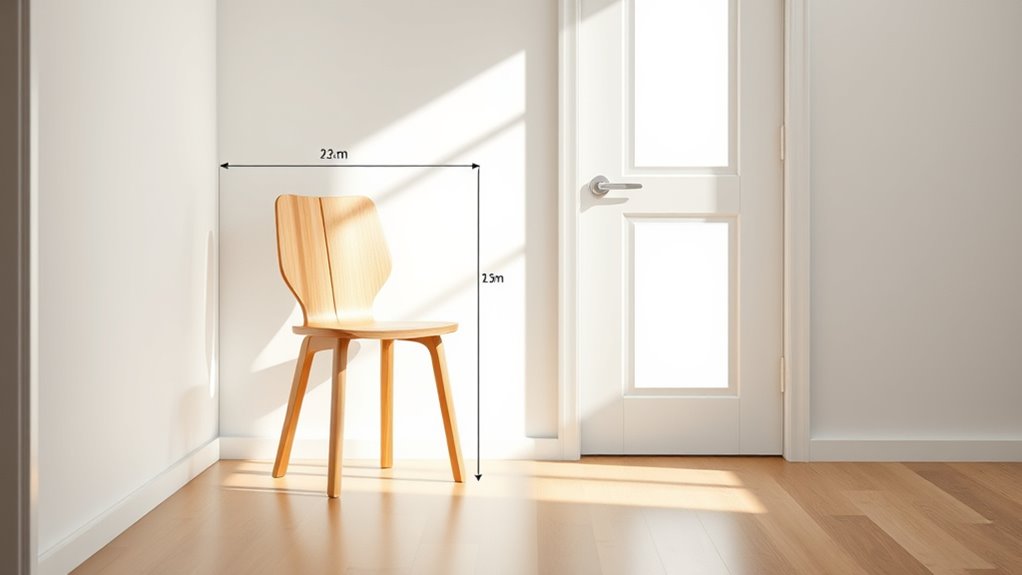 standard ergonomic chair measurements
