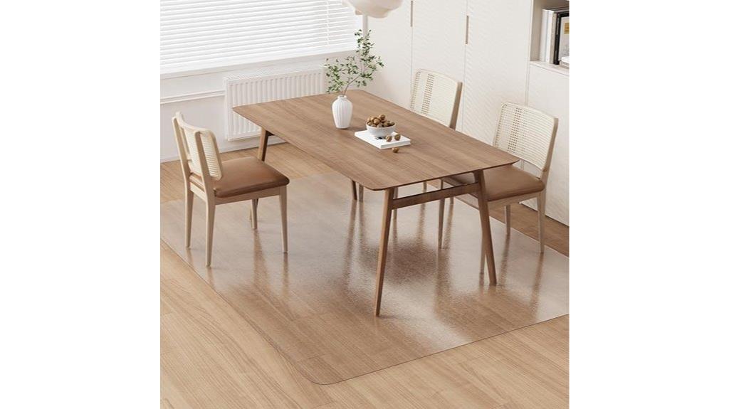 transparent table protection mat