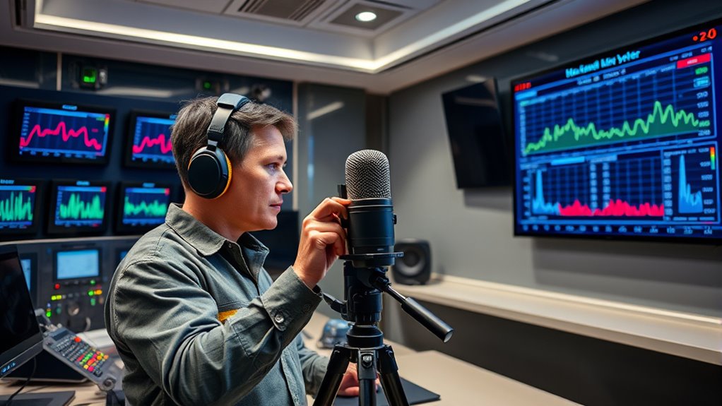 use calibrated sound level meters