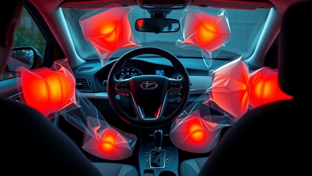 vehicle airbag zone functionality