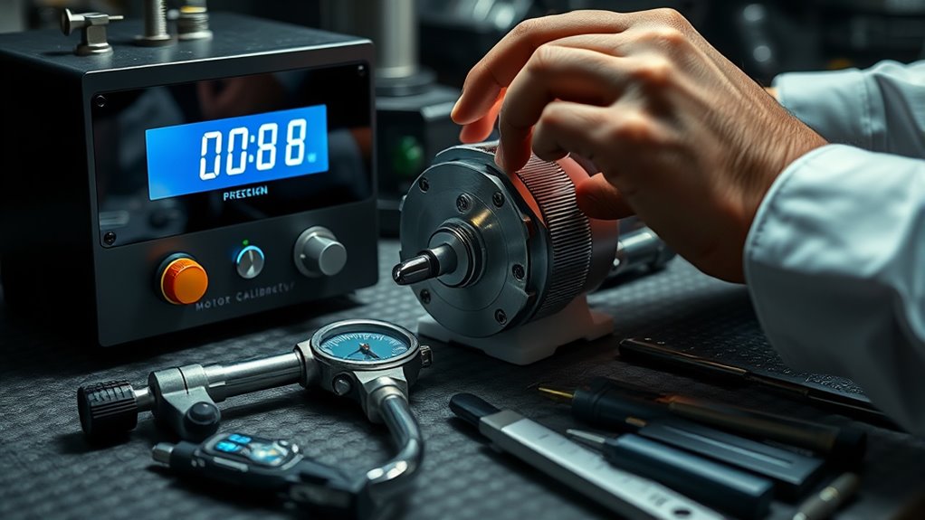 verify motor calibration accuracy