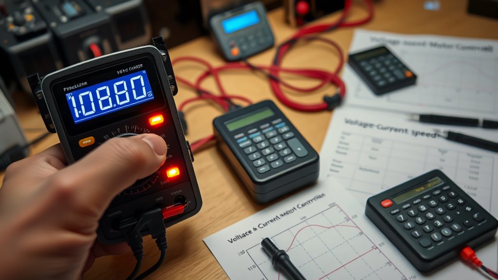 voltage current speed relationship