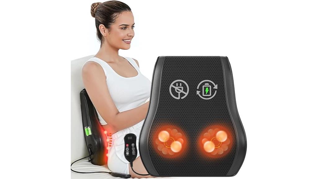 wireless heated back massager