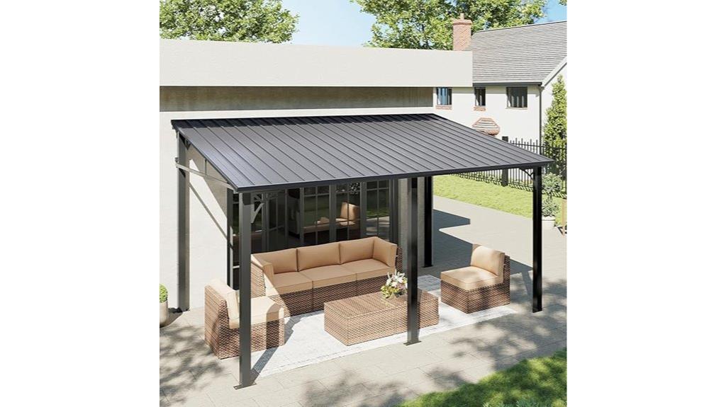 10x14 steel roof gazebo
