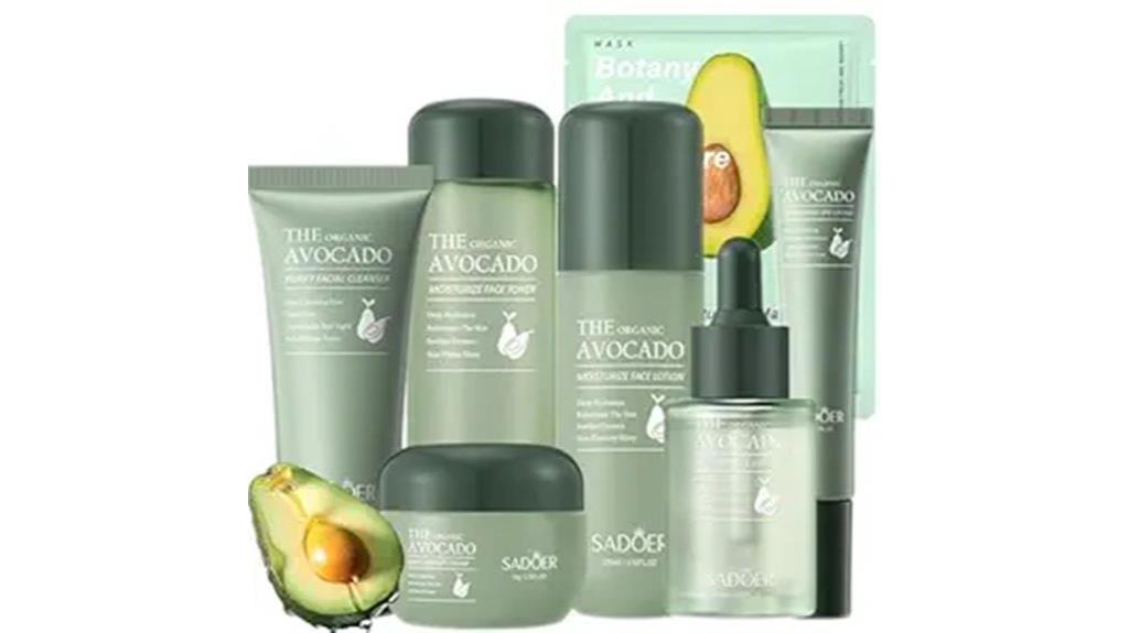 11 in 1 avocado skincare set