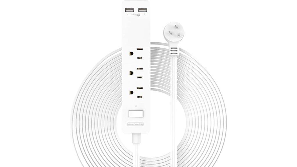 15 foot multi outlet extension