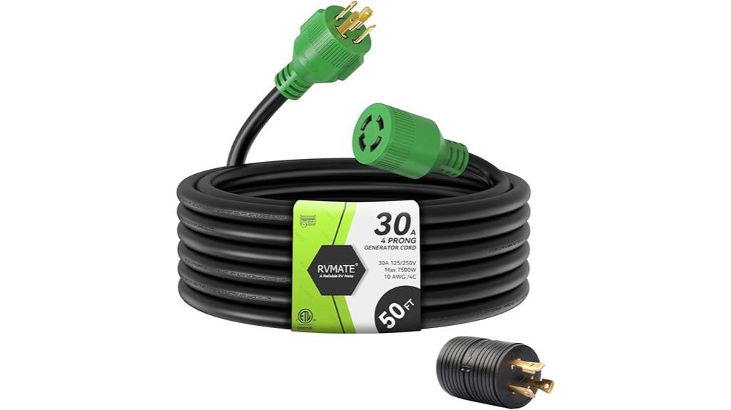 30 amp 50ft four prong