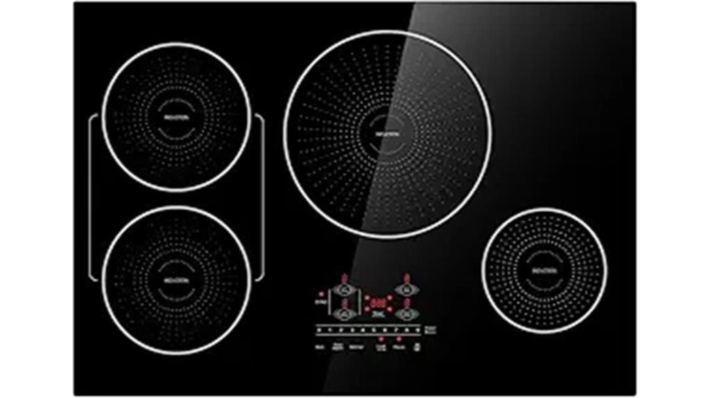 30 inch four burner cooktop