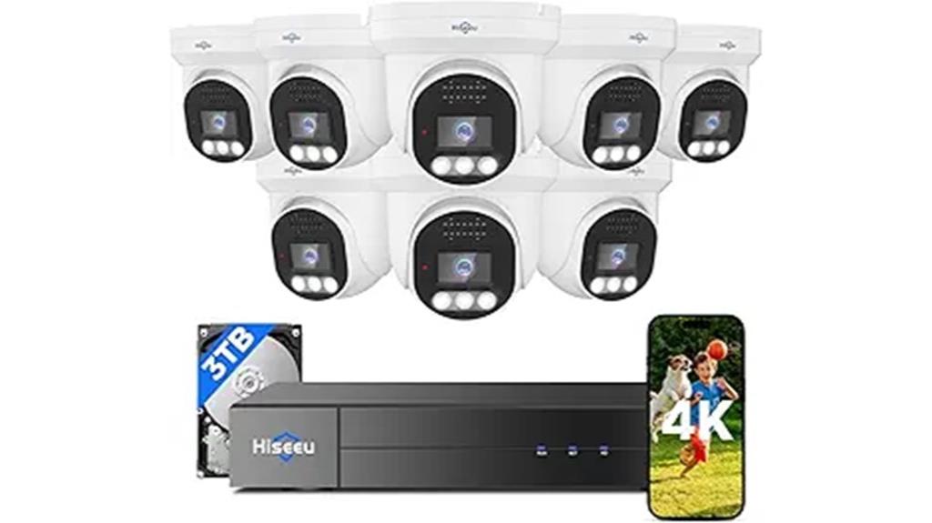 4k camera system with 8 cameras