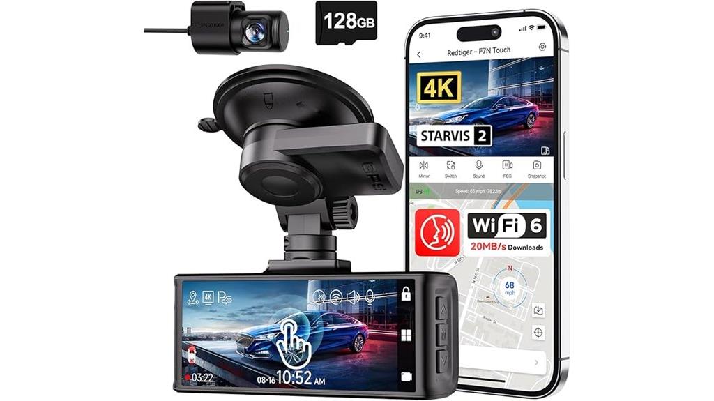 4k dash cam with night vision