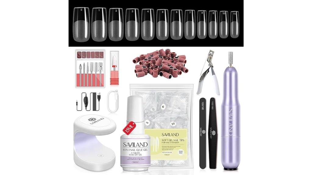 500 piece gel nail kit