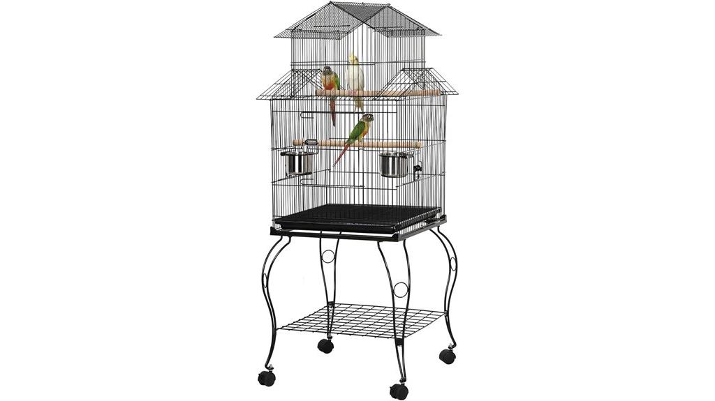 55 inch mobile bird cage