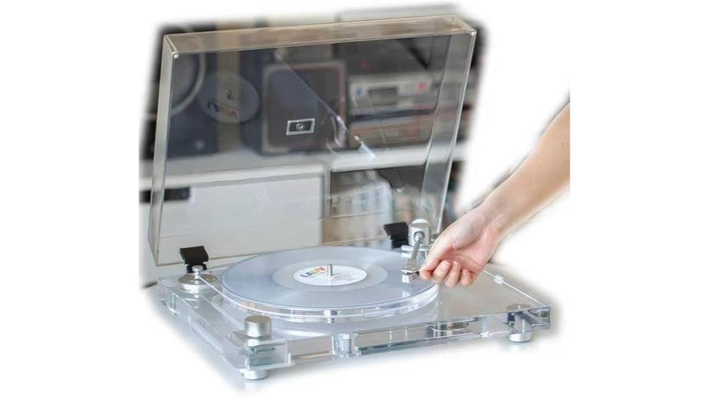 acrylic bluetooth turntable