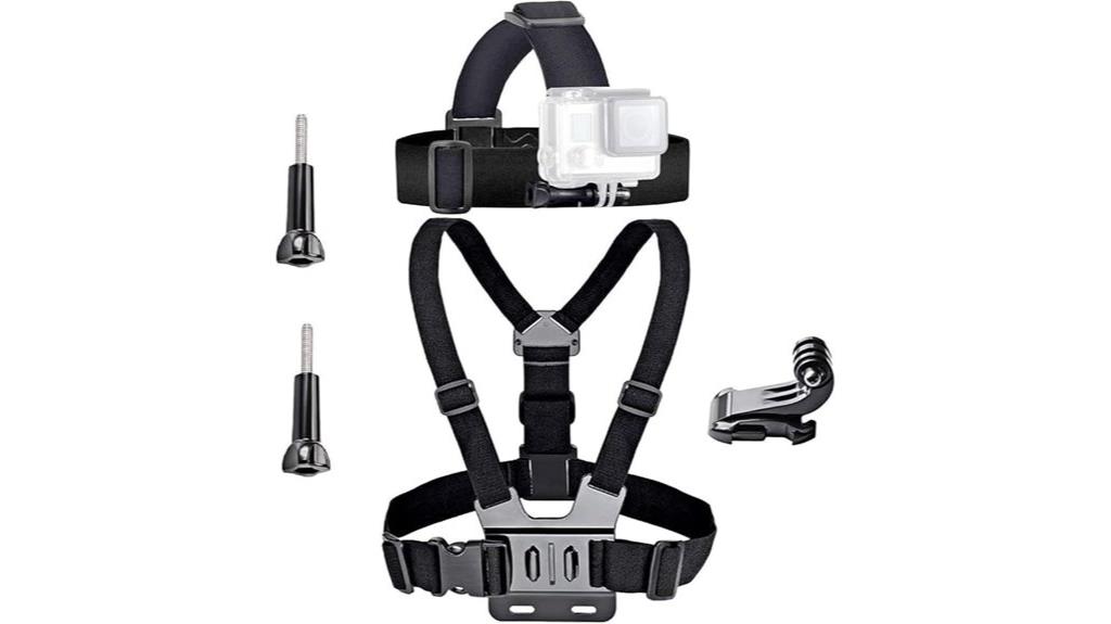 action camera mounts set