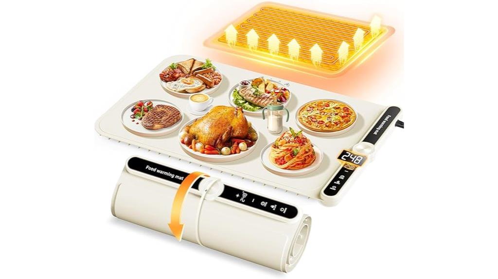 adjustable food heating mat